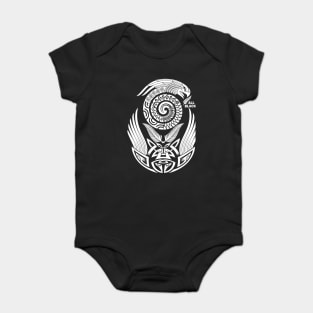 All Blacks Rugby New Zealand Maori Tattoo Bird of Prey Baby Bodysuit